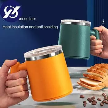 Отличная кружка для воды на 400 мл с двойными стенками, которую легко чистить для питья красный