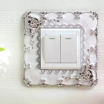 Отличная наклейка на переключатель, самоклеящаяся пробойник, бесплатная одиночная наклейка на розетку переключателя света, декор для школы 3