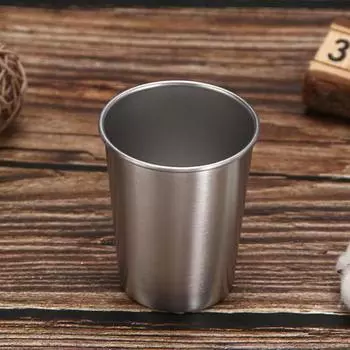 Отличная небьющаяся многофункциональная портативная легко чистящаяся кофейная чашка Барные аксессуары Чашка из нержавеющей стали 200ML