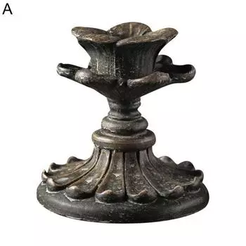 Отличная подставка для свечей, винтажная гладкая кромка, тонкая работа B