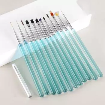 Отличная ручка для кисти для дизайна ногтей. Удобные линии рисования. 11