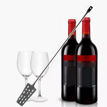 Отличная ручка для затирания, прочная мешалка, термостойкая, длинная серебряный