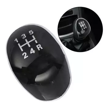 Отличная ручка переключения передач. Простая установка. Стандартная крышка ручки переключения передач с 5 стабильными скоростями. чёрный