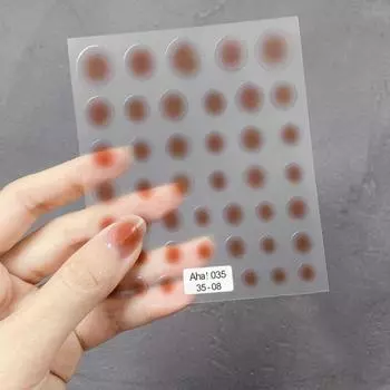 Отличная сильная липкость без запаха маникюрные наклейки разные размеры комбинированные наклейки для ногтей салон G