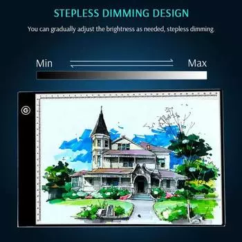 Отличная светодиодная копировальная доска, многофункциональная портативная защита зрения A