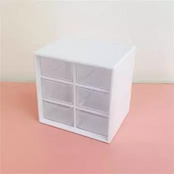 Отличная твердая конструкция без заусенцев, практичный ящик типа настольной ручки, органайзер для макияжа, коробка для домашнего хранения розовый