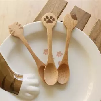 Отличная устойчивая к высоким температурам удобная ложка для супа для детей, кошек, свиней, ужина, кормления, кухонный инструмент A