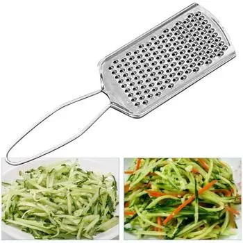 Отличная высокопрочная ручка, удобные практичные портативные терки для картофеля, моркови, овощей, фруктов, терки для ресторана, терки для огурцов серебряный