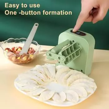 Отлично подходит для ложки. Экономия труда. Противоскользящая обертка для пельменей. Автоматическая форма для изготовления пельменей. Кухонные принадлежности. Электрическая машина для изготовления пельменей. зелёный