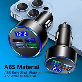 Отличное автомобильное зарядное устройство для телефона Защита от короткого замыкания Огнестойкое Эффективное for Type-C*