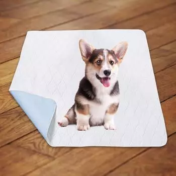 Отличное моющееся легкое одеяло для собак, подгузник для щенков, принадлежности L белый