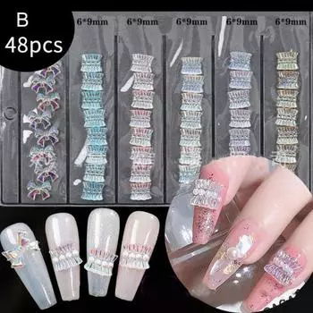 Отличное украшение для ногтей. Потрясающий визуальный эффект. Пластик. Декоративный. C разноцветный