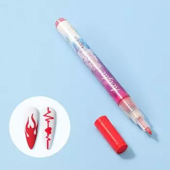 Отличные безопасные ингредиенты, практичная ручка для граффити для ногтей, сделай сам, 3D абстрактные линии, художественная роспись для салона чёрный