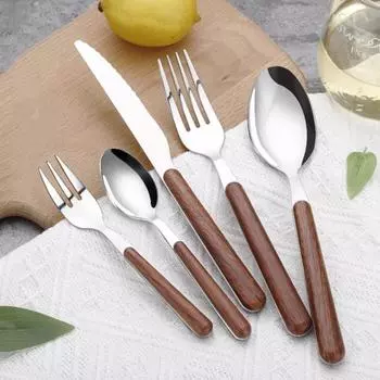 Отличные износостойкие, легко моющиеся, гладкие, фруктовые, стейки, столовые приборы, столовые приборы для вечеринок, обеда, посуда E золотистый