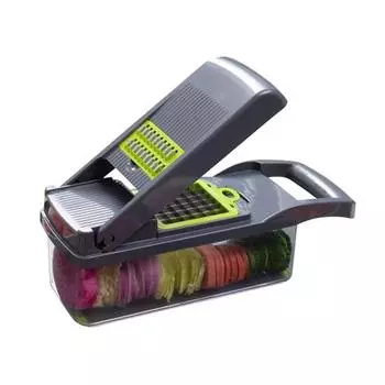 Отличные овощные цвета, прочный слайсер, экономичный с 3 лезвиями серый