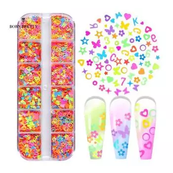 Отличные подвески для ногтей, украшения для ногтей, яркий цвет, долговечные декоративные украшения E