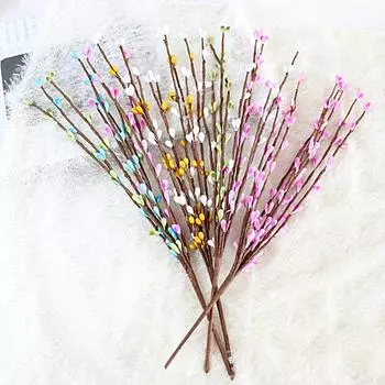 Отличные стебли искусственных цветов, многоцелевые, долговечные, свободно сгибаются зелёный