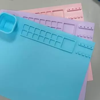 Отличный экологически чистый гибкий моющийся школьный коврик для рисования аксессуары для художников детский коврик для граффити коврик для рисования граффити фиолетовый