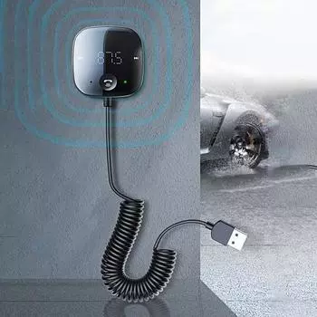 Отличный аудиопередатчик, дополнительный выход, музыкальный плеер с питанием от USB чёрный