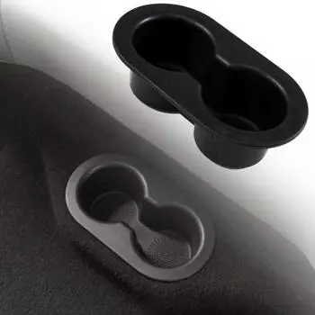 Отличный автомобильный держатель для напитков, прочный кронштейн для двойной чашки из АБС-пластика чёрный