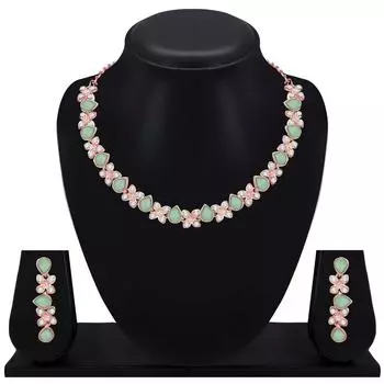 Отличный цветочный дизайн, посеребренный сплав, комплект ожерелья в стиле принцессы для женщин