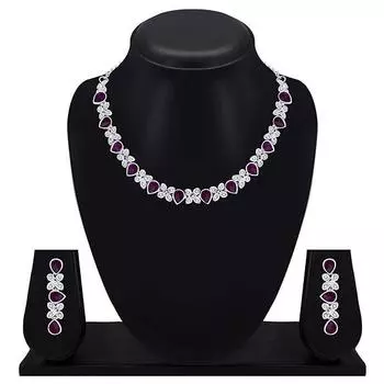 Отличный цветочный дизайн, посеребренный сплав, комплект ожерелья в стиле принцессы для женщин