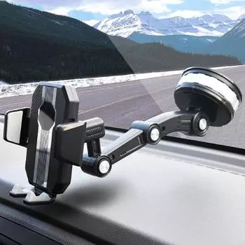 Отличный держатель для телефона, стабильный, нескользящий, широкое применение чёрный