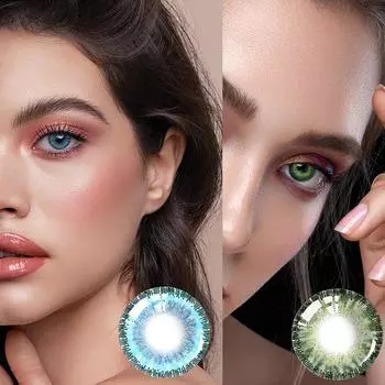 (Отличный дом)Косплей Контактные цвета для глаз, аксессуары для женского макияжа, лучший подарок 8 мл One Size синий