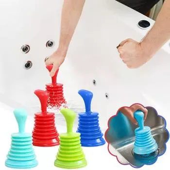 (Отличный дом)Очиститель для рук, разблокировщик труб для кухонной раковины, очиститель для ванной комнаты, разблокировщик канализации в ванной комнате One Size зелёный