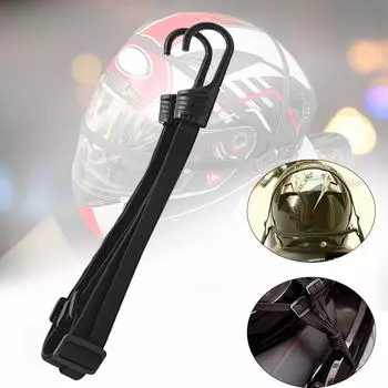 (Отличный дом)Шлем Rop Эластичная веревка Ремень для шлема Багажная веревка Ремешок для шлема для мотоцикла One size чёрный