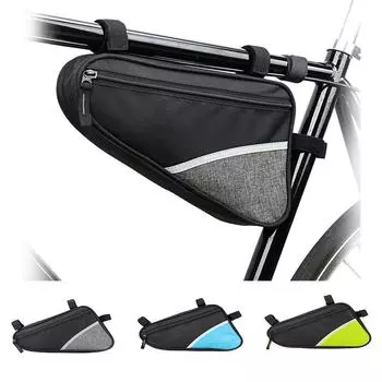 (Отличный дом)Водонепроницаемая передняя сумка для велосипеда, сумка для инструментов на трубчатой раме для горного и шоссейного велосипеда One size серый