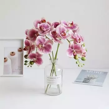 Отличный имитационный букет, экологически чистая привлекательная тонкая текстура светло-фиолетовый