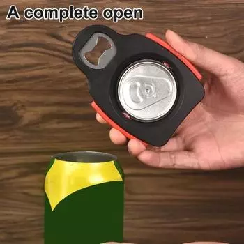 Отличный легкий консервный нож, компактный, экономящий труд чёрный