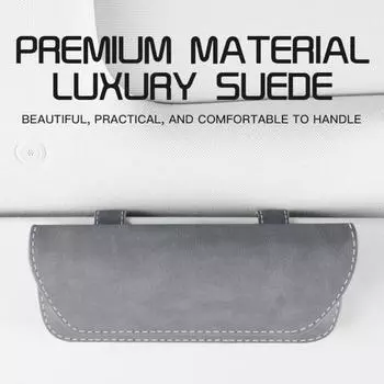 Отличный магнитный застежка прочный автомобильный футляр для очков держатель для солнцезащитного козырька солнцезащитные очки зажим принадлежности чёрный