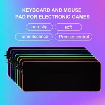 Отличный настольный коврик для мыши с защитной гладкой поверхностью, износостойкий 30*25cm чёрный