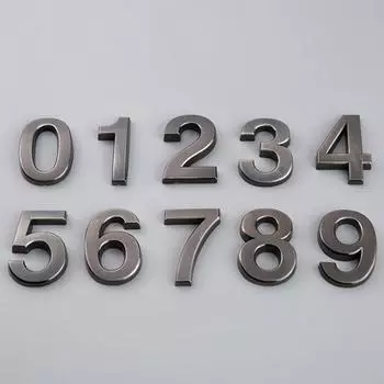 Отличный номер двери, многоцелевой, простая установка, ABS 0-9, номера адреса квартиры, декор 5