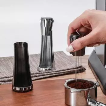 Отличный пищевой сорт, экономящий труд, практичный кофейный порошок, распределитель трамбовки, инструмент для выравнивания, принадлежности для кофе, ломает иглу чёрный