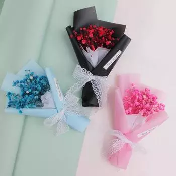 Отличный сушеный цветок, романтический вечный цветок, натуральный настоящий сенсорный орнамент, подарки на День матери розовый