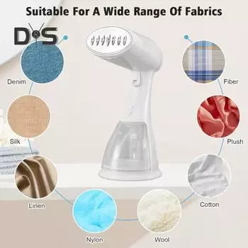 Отпариватель для одежды Гладильная машина для одежды с большим резервуаром для воды Запуск одной кнопкой Горизонтальная вертикальная ориентация Паровой утюг для удаления морщин US Plug красно-коричневый