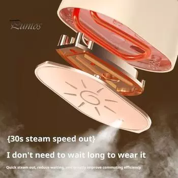 Отпариватель для одежды с интеллектуальным термостатом, защита от перегрева, удаление складок, портативный дорожный утюг с функцией пара US Plug абрикосовый