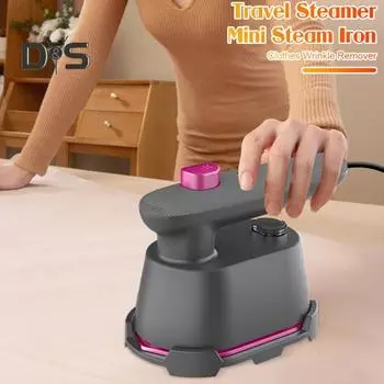 Отпариватель для одежды с интеллектуальным термостатом, защита от перегрева, удаление складок, портативный дорожный утюг с функцией пара US Plug абрикосовый