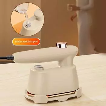 Отпариватель для одежды с интеллектуальным термостатом, защита от перегрева, удаление складок, портативный для путешествий US Plug абрикосовый