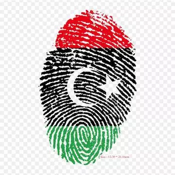 Отпечаток пальца Флаг Гаити Отпечаток пальца Флаг Китая H Утюг на теплопередаче Печать Виниловые нашивки Наклейка для одежды DIY Аппликации Моющиеся нашивки