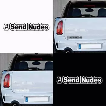 Отправить Обнаженные Смешные Наклейки Для Стайлинга Автомобилей Кузов Окна Бампер Наклейка Декор