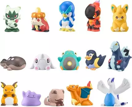 Отправляйтесь в мир приключений с КОРОБКОЙ из 24 фигурок Pokmon Kids: друзья! (конфеты-игрушки)