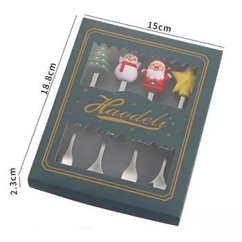 Отпразднуйте праздники с этим элегантным набором из 4 ложек в серебряном или золотом цвете серебряный