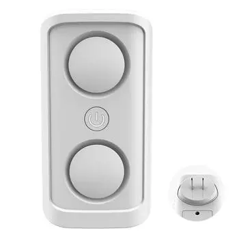 Отпугиватель насекомых, пауков, ультразвуковой электронный отпугиватель мышей, мощный отпугиватель комаров с вилкой EU/US/UK для дома, автомобиля, офиса EU белый