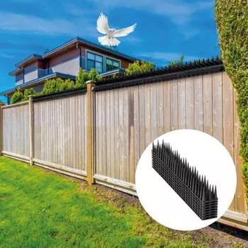 Отпугиватель птиц для кошек, средство против гнездования птиц, устройство для защиты от птиц Робин, шипы для белки, енота, отпугивающие голуби шипы, шипы для птиц 8 чёрный