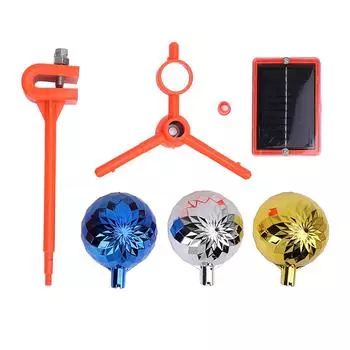 Отпугиватель птиц, отражающий свет, работающий на солнечной энергии, визуальный голос, отпугивающий птиц, отражающее устройство для сада на открытом воздухе Y