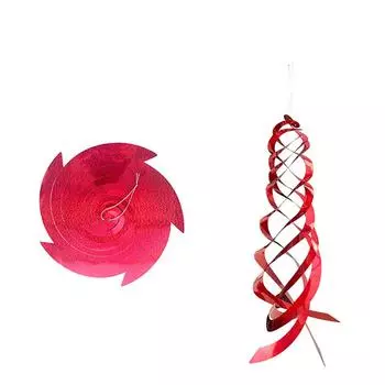 Отпугиватель птиц, спиральные отражатели, серебряный майларовый вращающийся подвесной светоотражающий отпугиватель птиц, садовые украшения, необычный декор One Size золотой